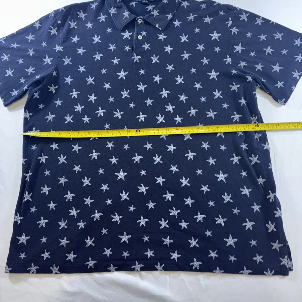 Polo Ralph Lauren Polo Starfish Design Nautical Beach Wear Men's XXL Blue
